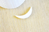 Lune corne blanche naturelle 8mm, Septum piercing écarteur corne naturelle x1 G3129