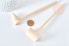 Maillet bijoux bois naturel 152-157mm,outils création Bijoux,outil bijouterie, x 2 (G8155)