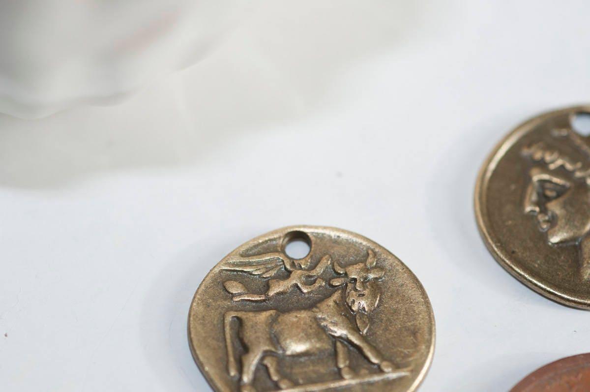 Médaille romaine zamac bronze 19mm, x5 (G1218)