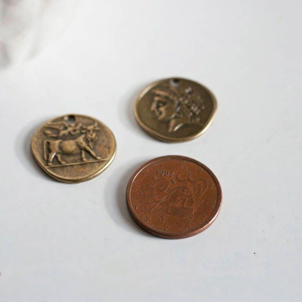 Médaille romaine zamac bronze 19mm, x5 (G1218)