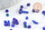 Mélange perles rocaille camaïeu bleu, perles pour création bijoux x 10gr (G9509)