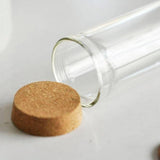 Mini cloche en verre et support en liège 71.5mm, x1 (G1890)