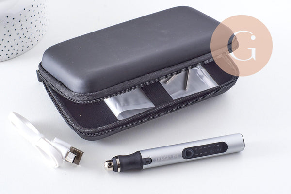 Mini-perceuse pour création de bijoux polymère & laiton avec mèches, x1 (G10206)