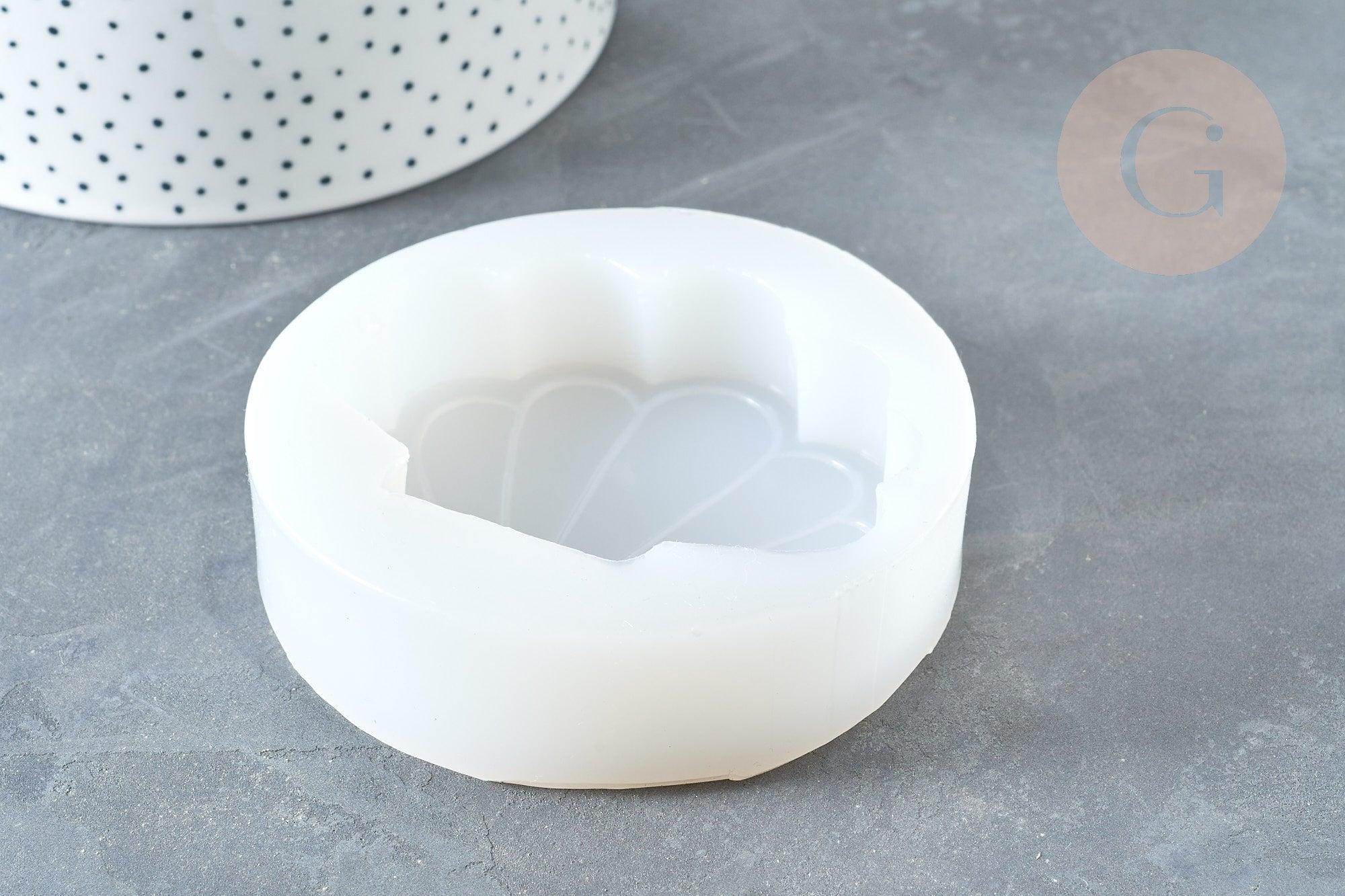 Moule en silicone coquillage bougie savons bijoux 9.2cm, x1 (G7328)