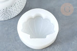 Moule en silicone coquillage bougie savons bijoux 9.2cm, x1 (G7328)