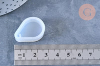 Moule en silicone goutte pendentif 25mm, moule en silicone pour réaliser des bijoux avec inclusion en résine, x1 G6984