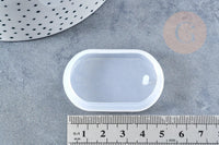 Moule en silicone pour création pendentif ovale,moule pour réaliser des bijoux avec inclusion en résine, x1 G8513