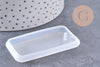 Moule en silicone rectangle pendentif 66.5mm, x1 (G10166)