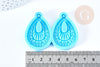 Moule goutte création boucles motif ethnique pendentif résine,moule en silicon,bijoux avec inclusion en résine, x1 G8495
