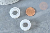 Moule pour fabrication bague décoration forme anneau résine 23mm, création bijoux avec inclusion résine, x1 G7992