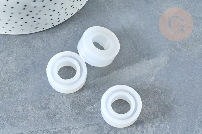 Moule pour fabrication bague décoration forme anneau résine, moule en silicone pour réaliser des bijoux avec inclusion, x1 G7991
