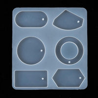 Moule pour fabrication grande boucles créoles résine, moule en silicone pour réaliser des bijoux avec inclusion en résine, x1 G4576