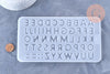Moule pour fabrication lettre alphabet résine 21cm, un moule en silicone pour réaliser moulage résine jesmonite,21cm, x1 G4969
