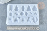 Moule pour fabrication pendentif résine 125x170mm, x1 (G8225)
