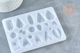Moule pour fabrication pendentif résine 125x170mm, x1 (G8225)
