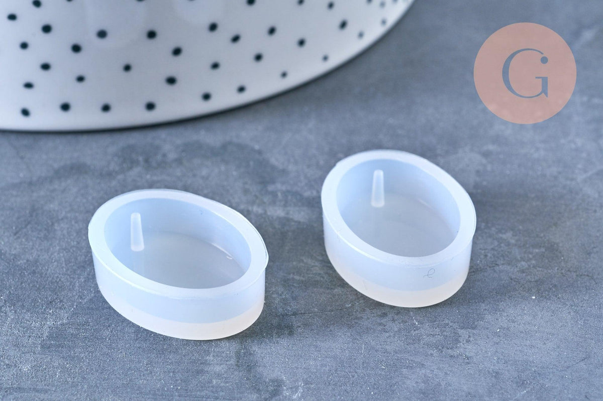 Moule en silicone ovale pendentif 28mm, x1 (G6948)
