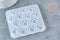Moule silicone pour fabrication bague décoration forme anneau résine 123x108x7mm, x1 (G7989)