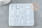 Moule silicone pour fabrication pendentifs boucles créoles, x1 (G4176)