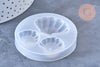 Moules Silicone coquillage 62mm résine UV ou époxy, x1 (G7269)