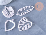 NPR-Moules en silicone feuilles, Moule patisserie, emporte-pièce en silicone pour cuisine gateau et loisirs créatifs,10.5cm, x4 G4138