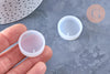 Moules en silicone pour création pendentif rond 25mm, x1 (G5792)