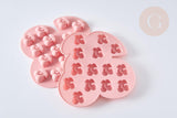 NPR-Moules en silicone rose CERISES 17.7cm, Moule pâtisserie en silicone bijoux avec inclusion en résine,x1 G7728