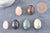 Oeuf en pierre Quartz rose Jaspe oeil tigre naturel Jade agate brut roulé,litotherapie, oeuf de décoration pierre naturel, x1 (G4806)