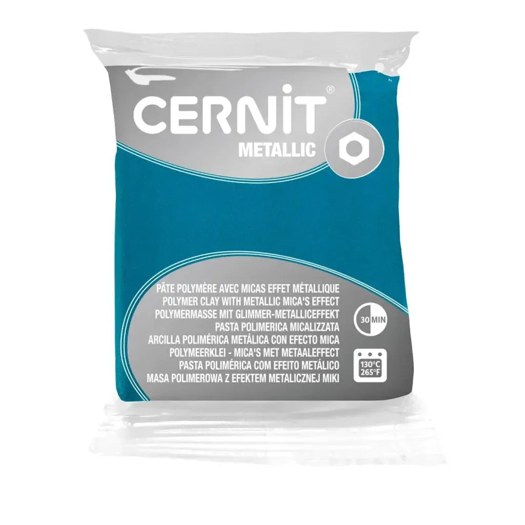 Pâte polymère Cernit METALLIC - Vert Turquoise x56g (G11002)