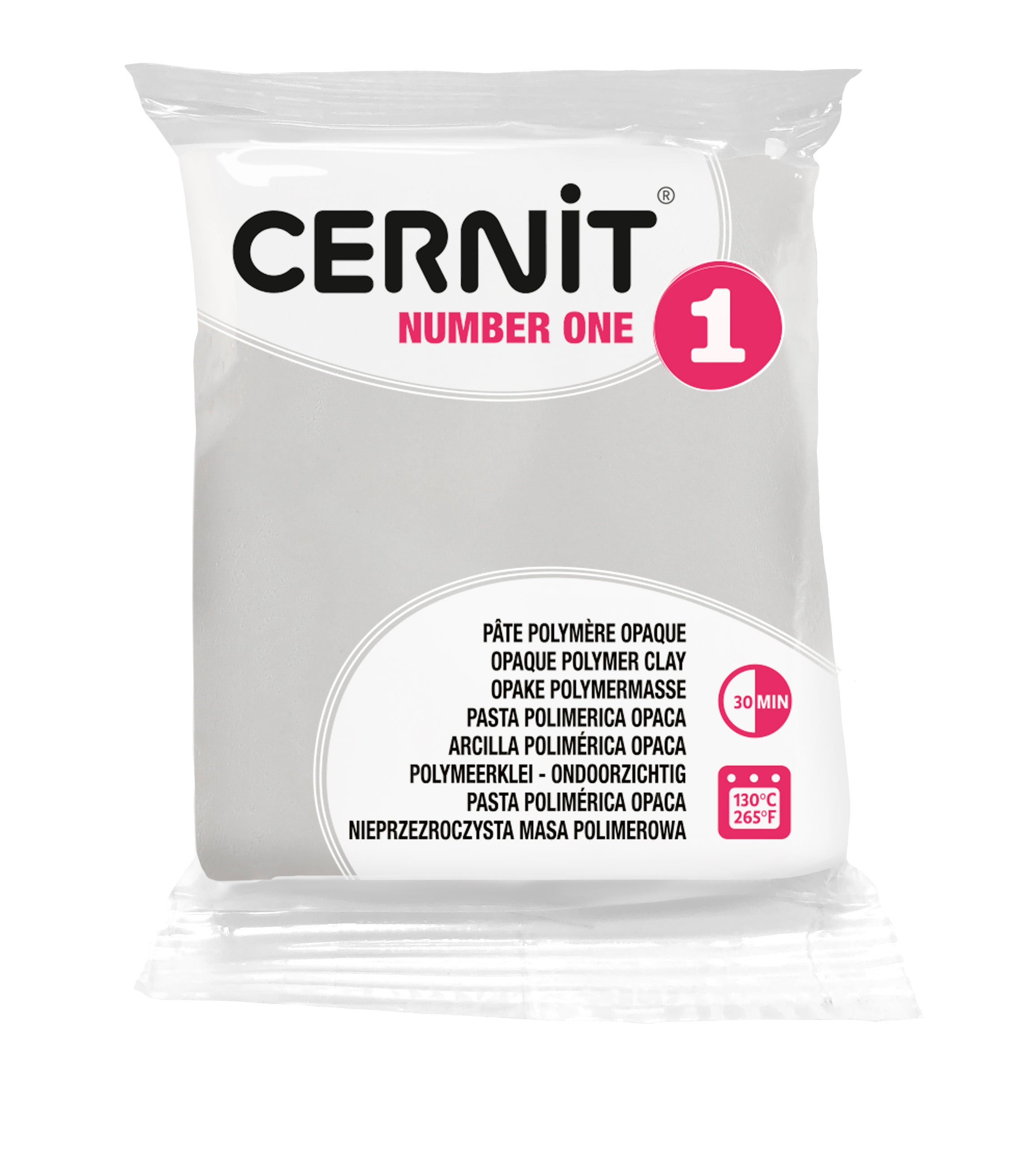 Pâte polymère Cernit Number one opaque - Blanc opaque x56g /250g/500g (G10442)