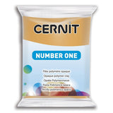 Pâte polymère Cernit Number one opaque - Ocre Jaune x56g (G10428)