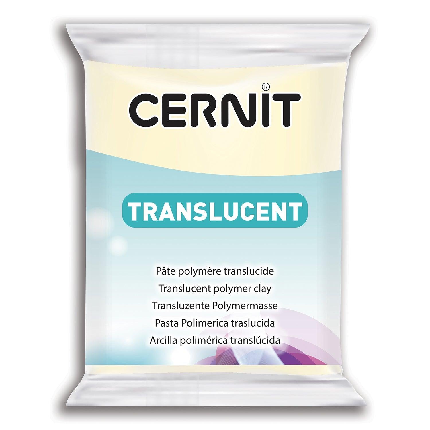 Pâte polymère Cernit TRANSLUCENT - Phosphorescent x56g (G10449)