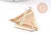 Pendentif bateau laiton brut 36mm, x2 (G10148)