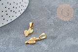 Pendentif cactus 304 acier inoxydable 19mm, un pendentif pour création DIY, x1 (G6026)