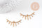 Pendentif cils laiton brut, fournitures pour bijoux, laiton brut,pendentif minimaliste ,bijoux moderne,x 2 36x18mm,G3230