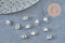 Pendentif coeur argent massif 925 et zircon 6mm, x1 (G10739)