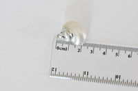 Pendentif coquillage naturel argenté 25mm, x1 (G0070)