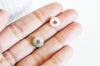 Pendentif donut aventurine verte,pendentif aventurine, aventurine verte naturelle, pendentif pierre cercle,10.5mm,x 2,G2755