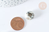 Pendentif donut perle rondelle jaspe sésame création bijoux 14mm, création bijoux pierre, x 2 (G7560)