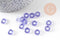 Pendentif donut verre violet 10mm, x10 (3.3g) (G3507)