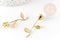 Pendentif fleur rose laiton brut, Pendentif laiton brut, bijou laiton,fleur laiton bijoux,39mm, x1 G8971