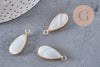 Pendentif goutte agate grise,pendentif bijoux, pendentif agate,pendentif pierre, agate naturelle,agate grise,26mm G5175