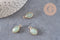 Pendentif goutte aventurine verte naturelle 17mm, x1 (G3056)