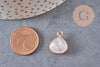 Pendentif goutte quartz rose, pendentif bijoux, pendentif quartz,pendentif pierre,quartz naturel,quartz rose,23mm, x1 G1773