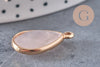 Pendentif goutte quartz rose, pendentif bijoux, pendentif quartz,pendentif pierre,quartz rose naturel, x1 G5231