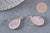 Pendentif goutte quartz rose,Pendentif pour bijoux, pendentif pierre, pierre naturelle, pendentif rose,quartz rose naturel,22mm,G3107