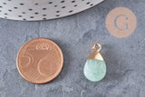 Pendentif goutte rubis aventurine,pendentif bijoux, pendentif aventurine naturelle,pendentif pierre,17-19mm,G2787