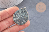 Pendentif goutte turquoise africaine,Pendentif bijoux,pendentif pierre, pierre naturelle, turquoise naturelle,création bijoux,41mm, x1 G1526
