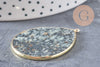 Pendentif goutte turquoise africaine,Pendentif bijoux,pendentif pierre, pierre naturelle, turquoise naturelle,création bijoux,41mm, x1 G1526