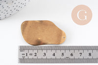Pendentif laiton doré , fournitures pour bijoux, breloques laiton brut ,sans nickel, géométrique,58mm, x1 (G1628)