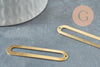 Pendentif ovale allongé laiton brut 46mm, x2 (G4683)